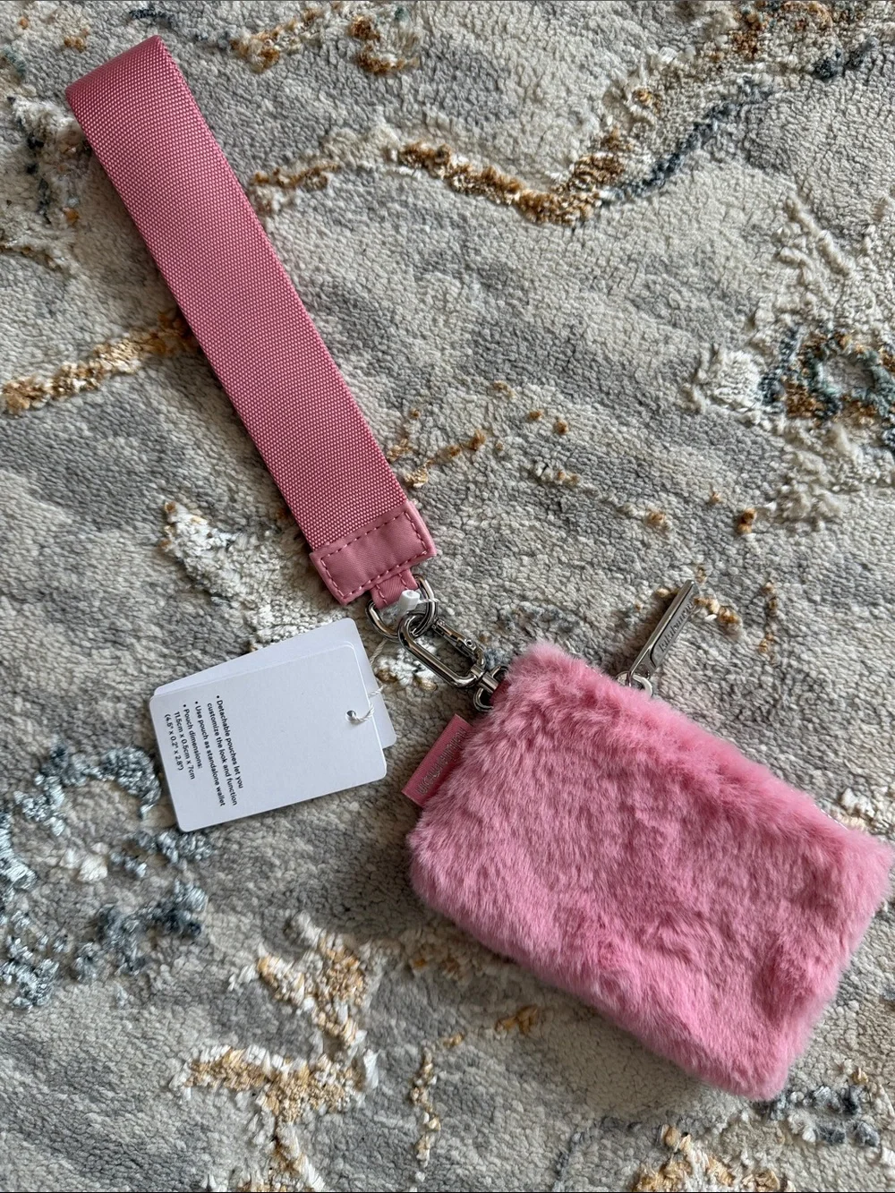 Lululemon fleece pouch wristlet